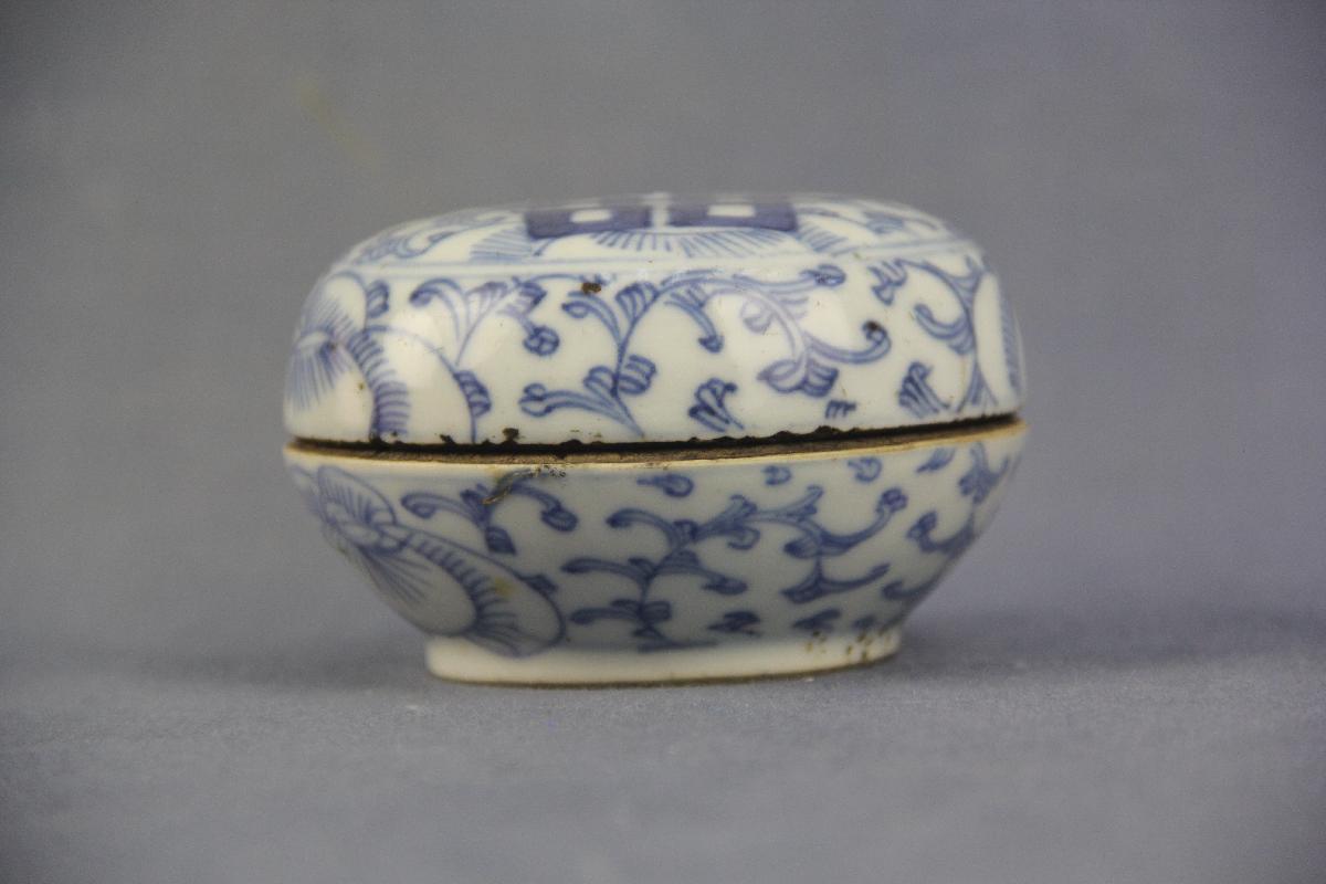 （YS）1182青花双喜纹盒