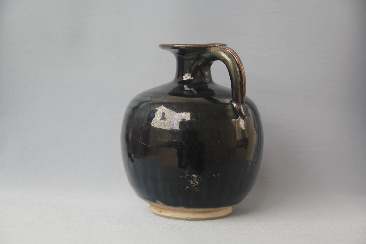 （YS）1211黑釉单耳壶